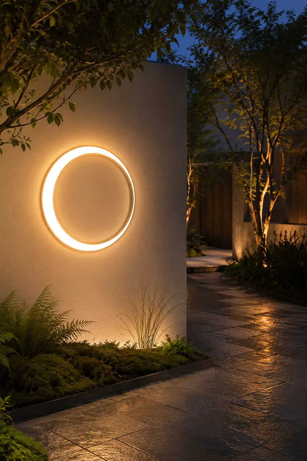 Moon Outdoor Wall Lamp - Lumpaz