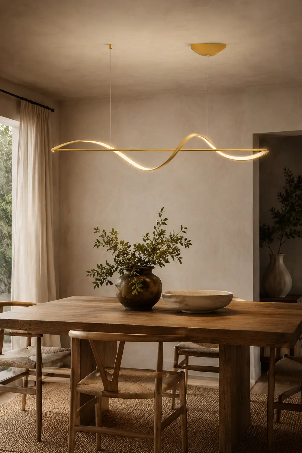Whisper Linear Island Chandelier - Lumpaz