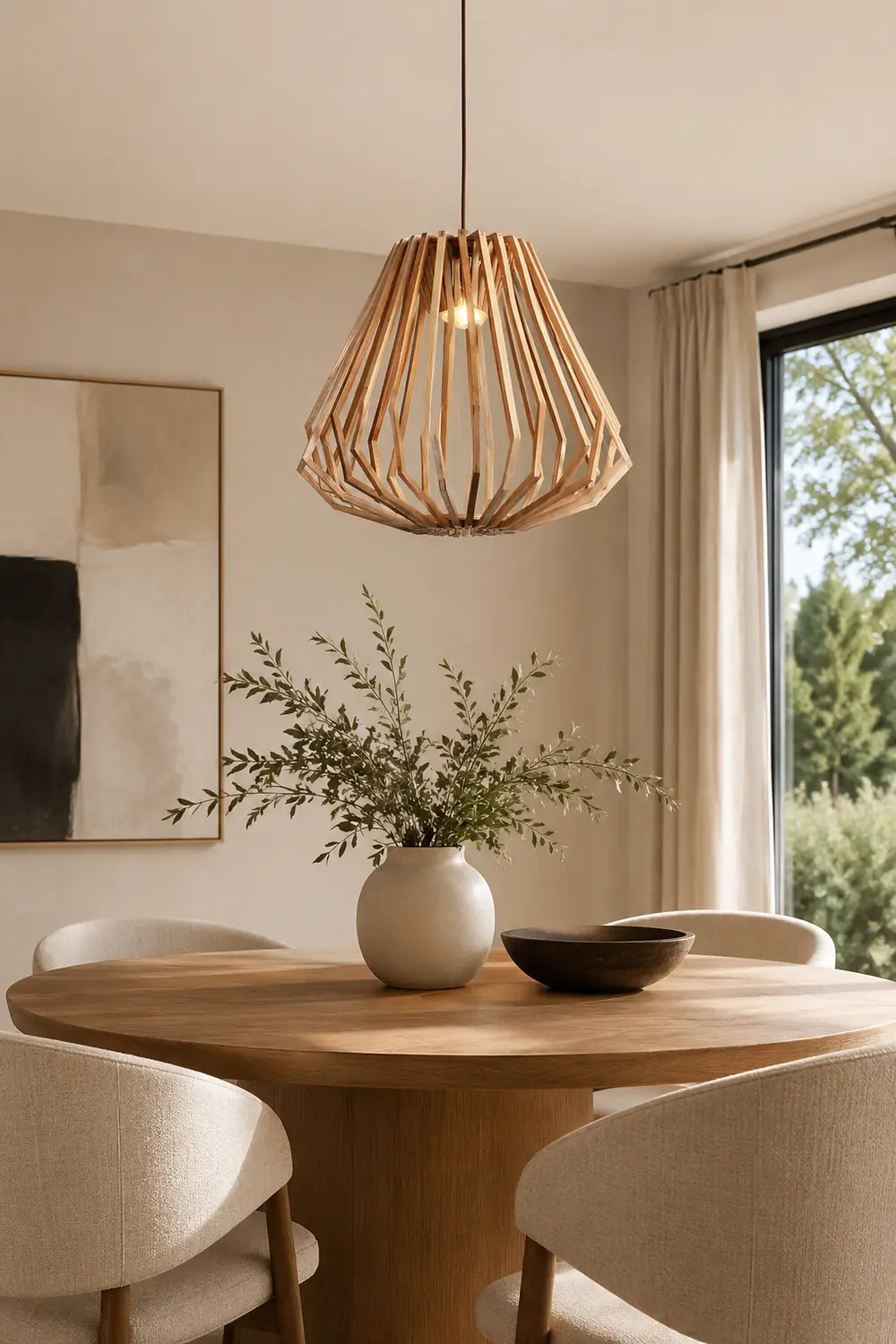 Wood Cage Pendant Lamp - Lumpaz