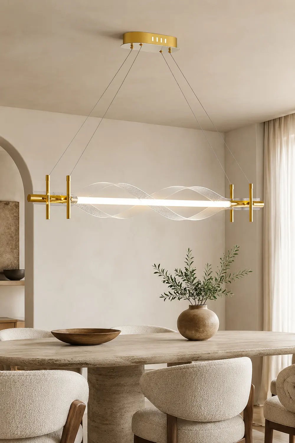 Morae Acrylic Chandelier - Lumpaz