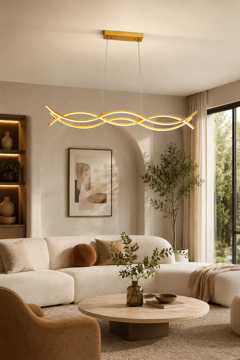 Wave Island Chandelier - Lumpaz