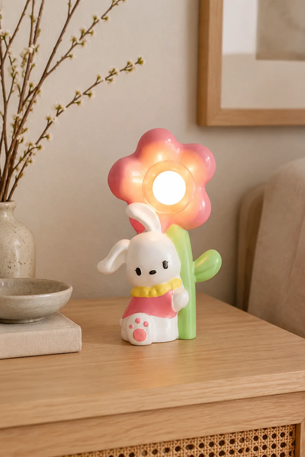 Bunny Flower Table Lamp - Lumpaz