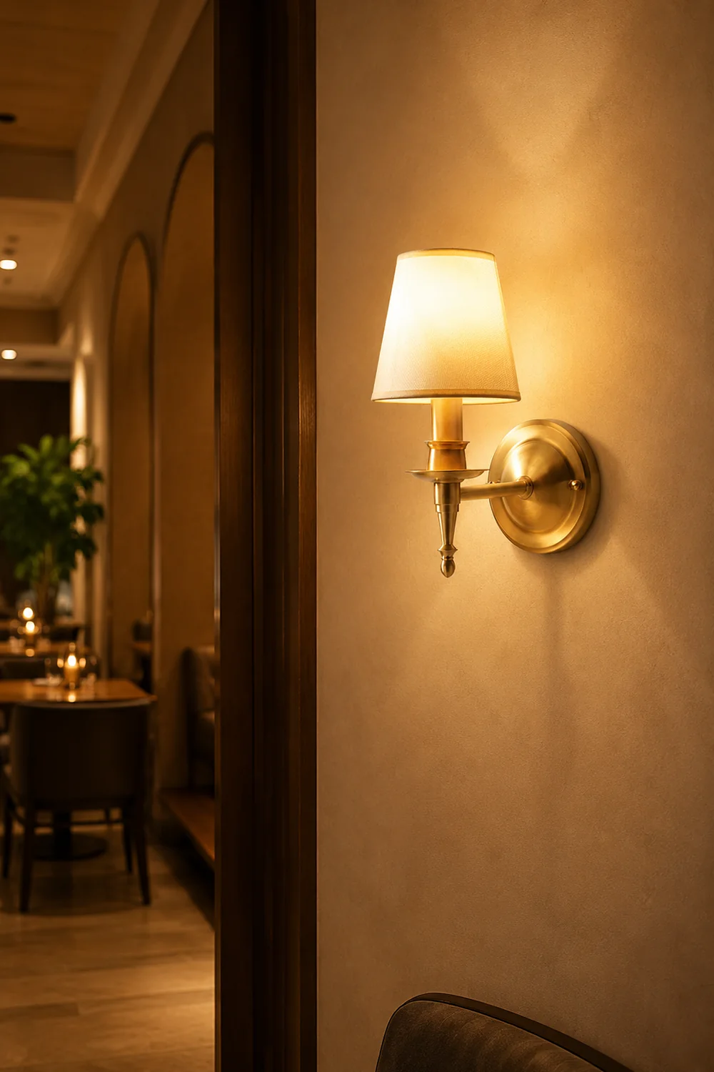 Antique Brass Wall Lamp - Lumpaz