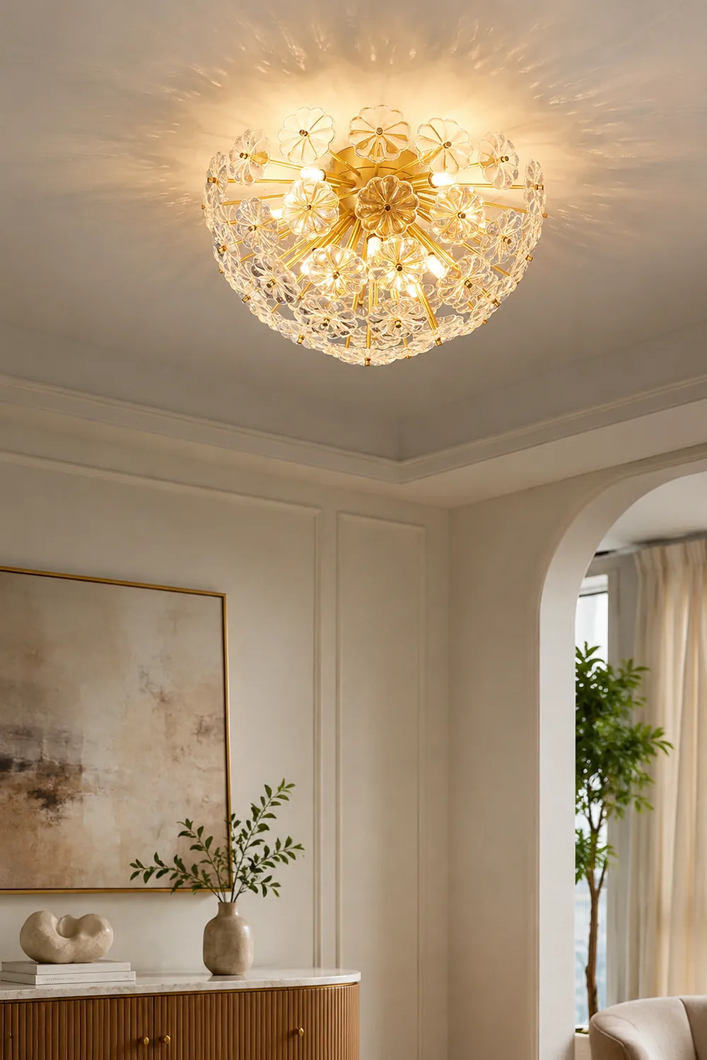Lamina Crystal Ceiling Light - Lumpaz