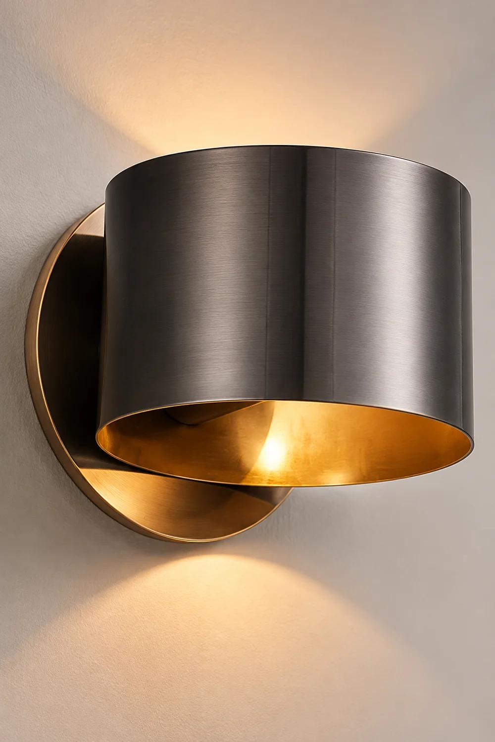 Brass Drum Wall Lamp - Lumpaz