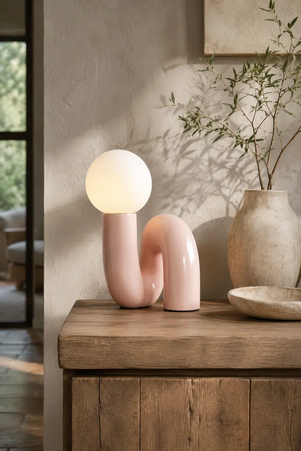 Spiral Glass Table Lamp - Lumpaz