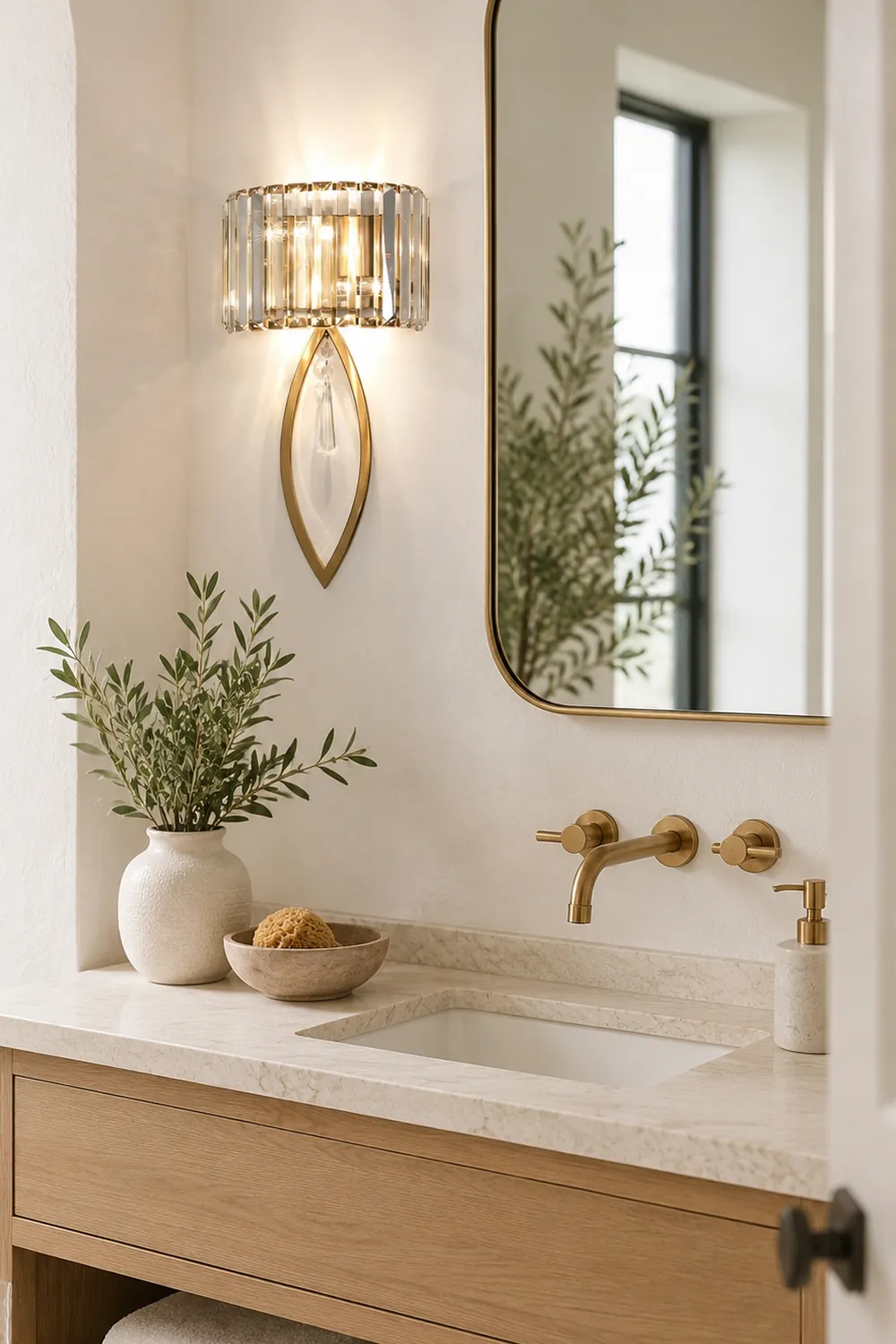 Arc Prismatic Crystal Wall Lamp - Lumpaz