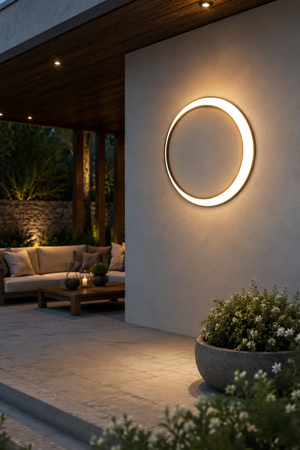 Moon Outdoor Wall Lamp - Lumpaz