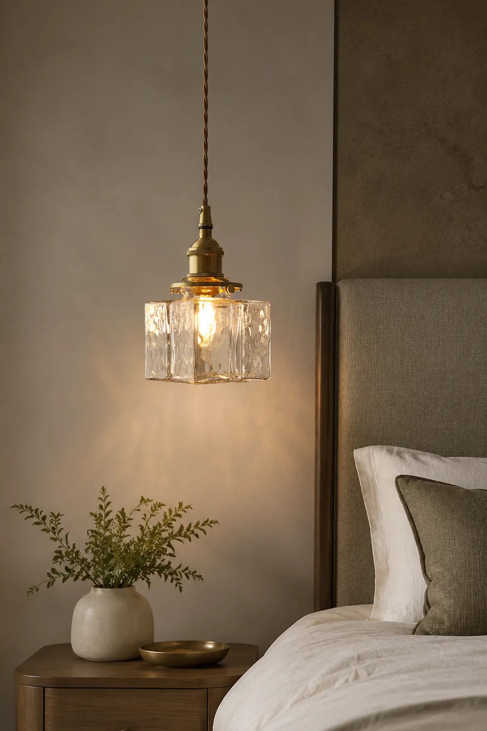 Jewel Glass Brass Pendant Light - Lumpaz
