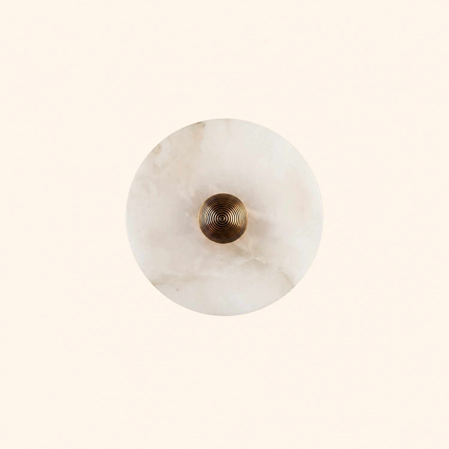 Round Alabaster Wall Lamp - Lumpaz
