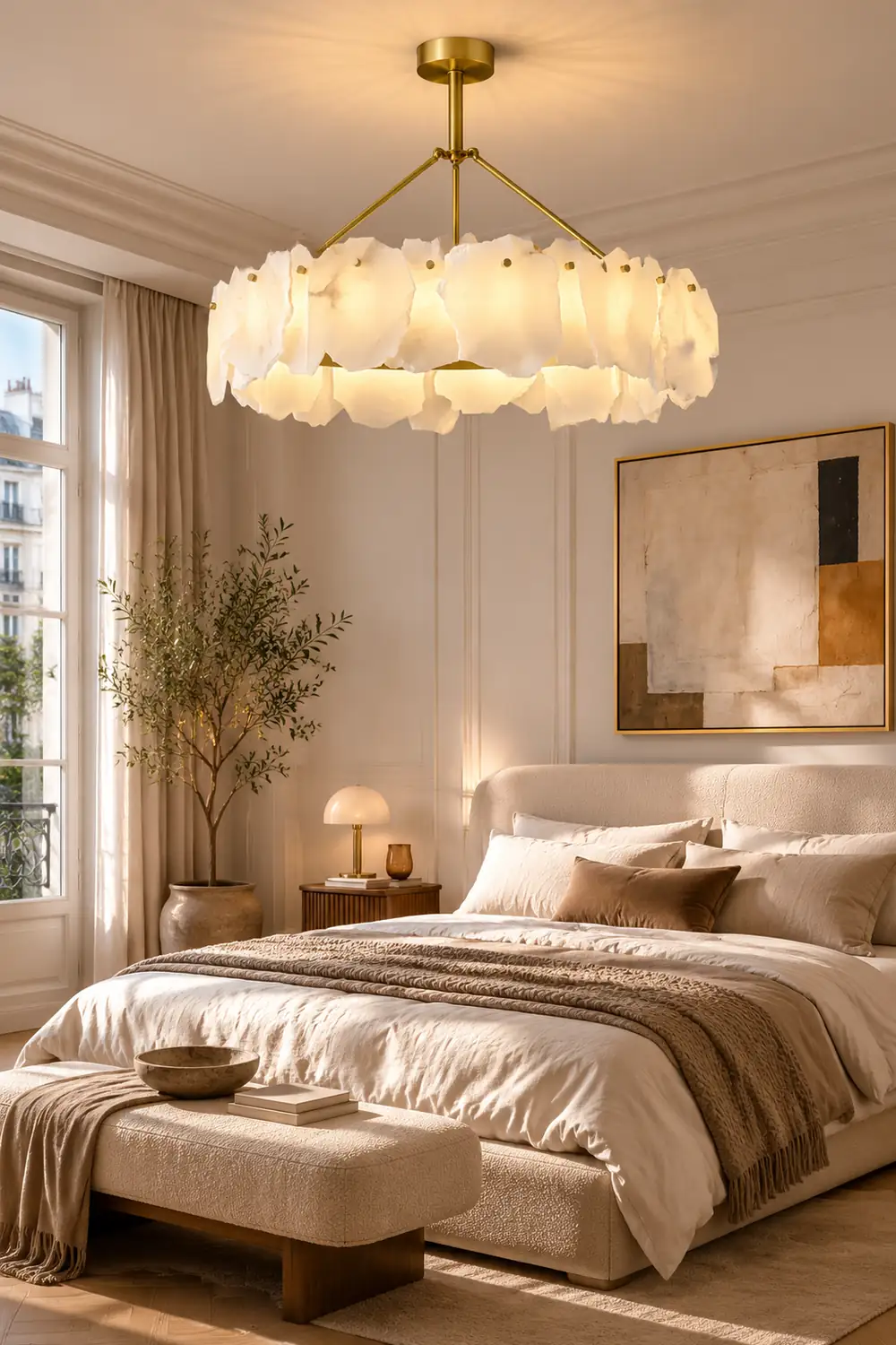 Burton Alabaster Chandelier - Lumpaz