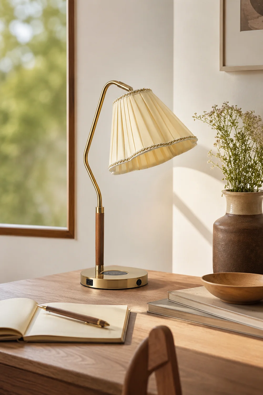 Florentine Fabric Table Lamp - Lumpaz