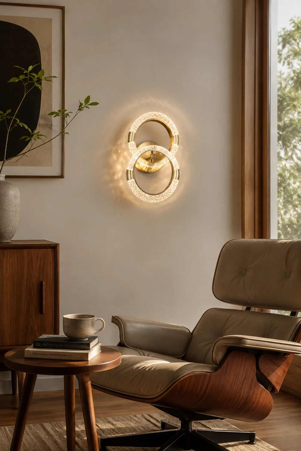 Crystal LED Round Wall Lamp - Lumpaz