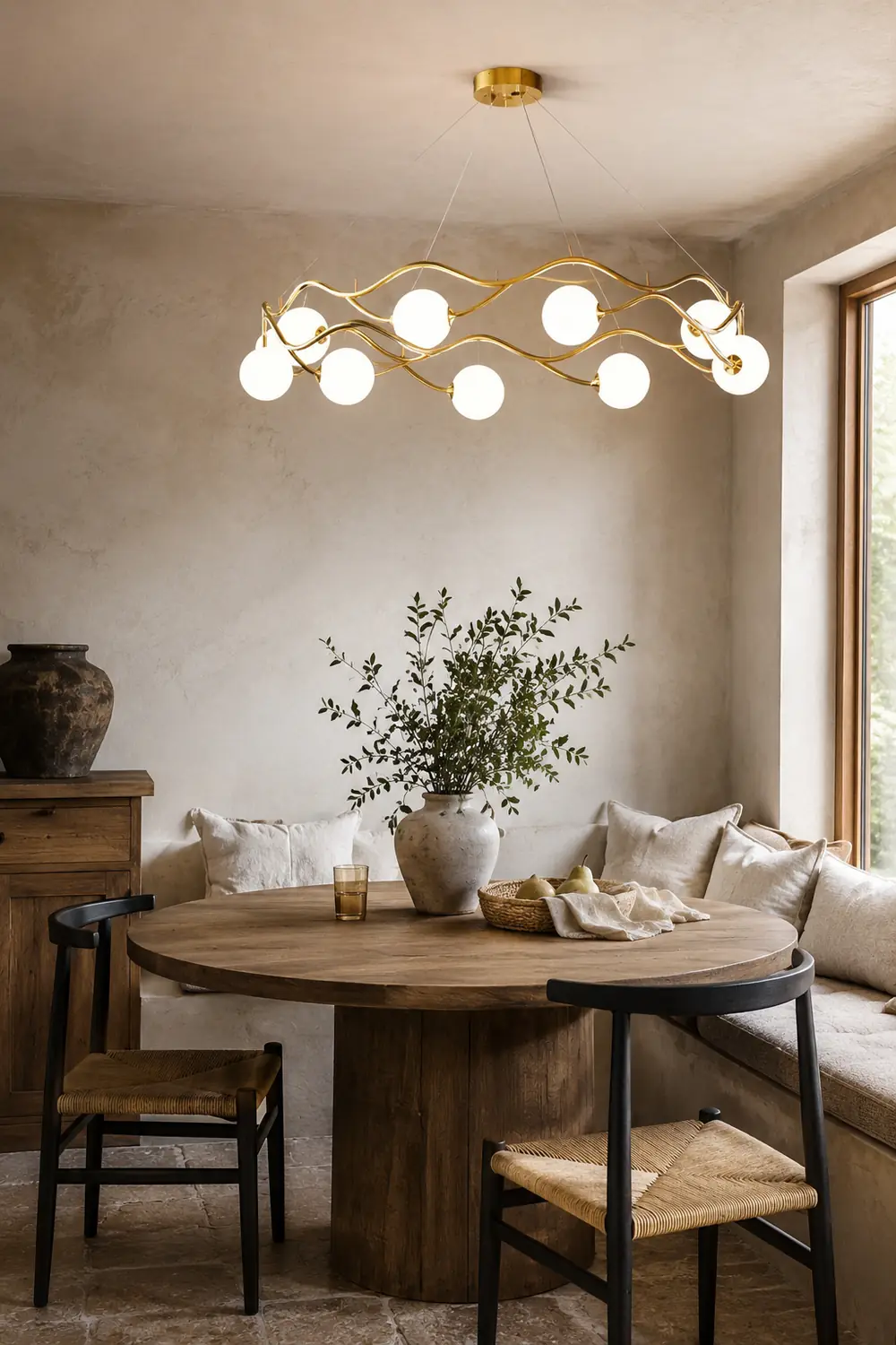 Circular Wave Chandelier - Lumpaz