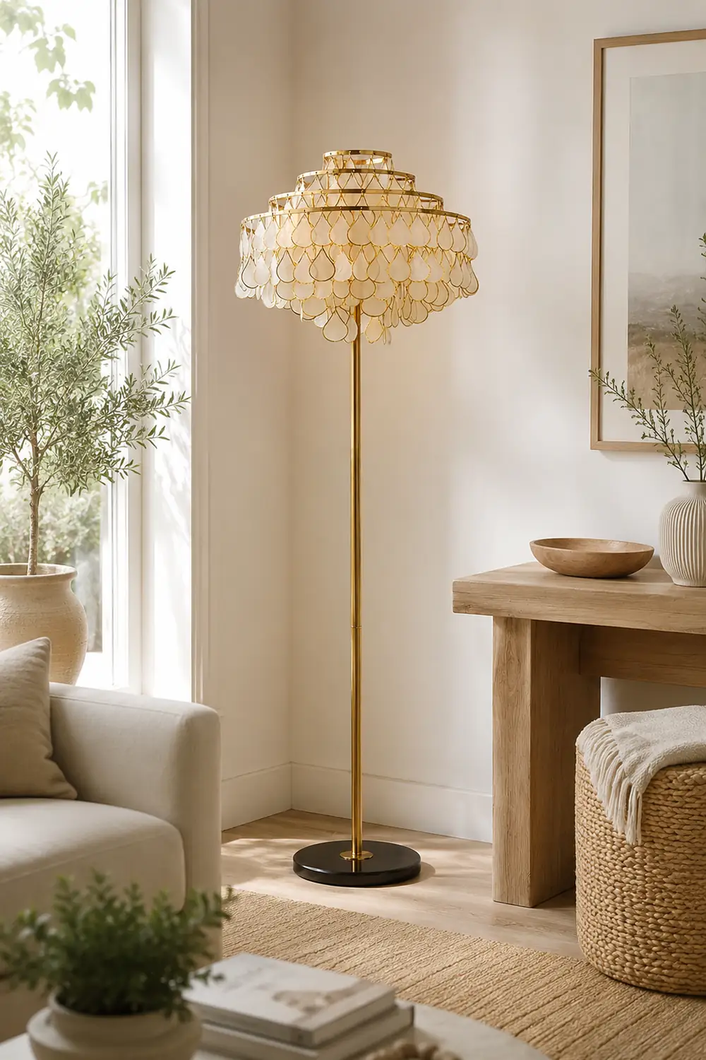 Vivant Shell Floor Lamp - Lumpaz