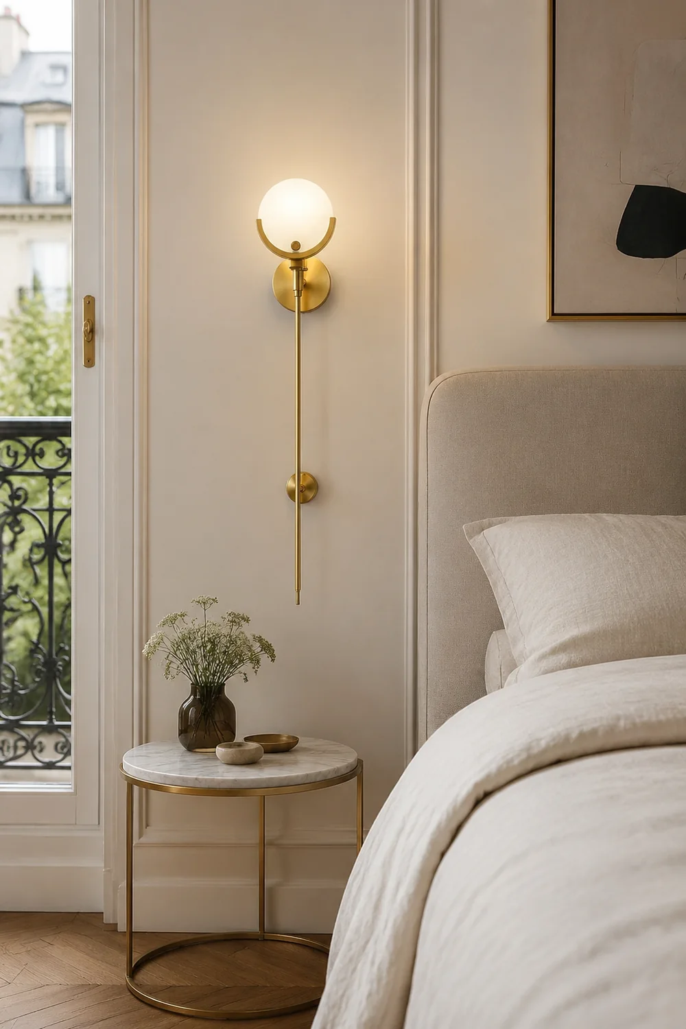 Ava Brass Wall Lamp - Lumpaz