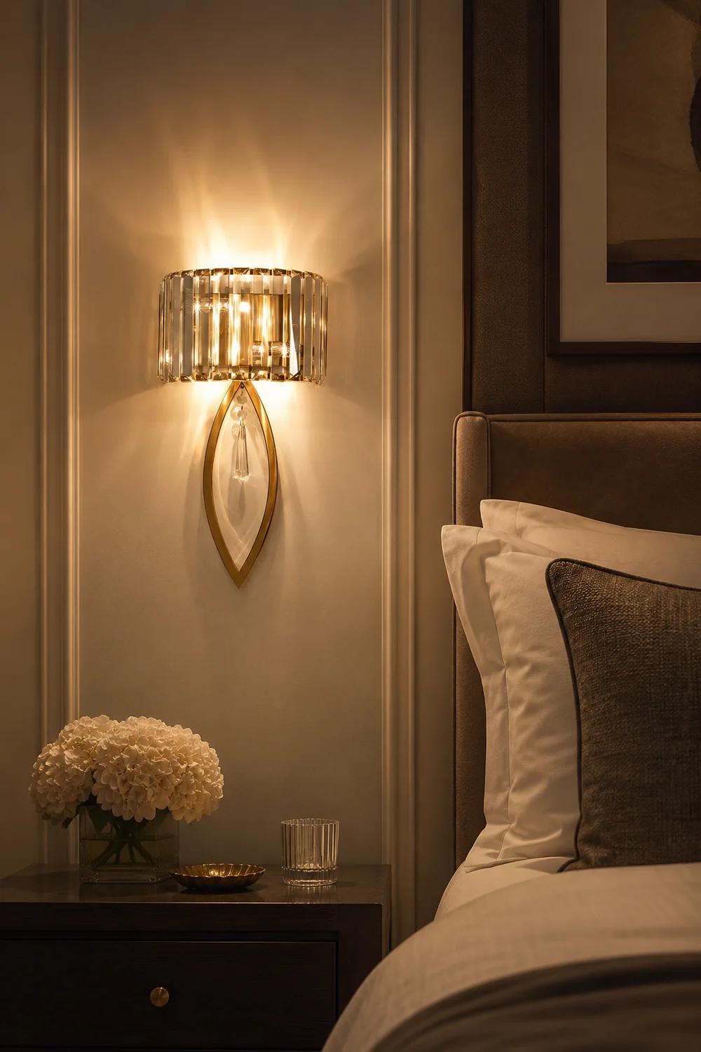 Arc Prismatic Crystal Wall Lamp - Lumpaz