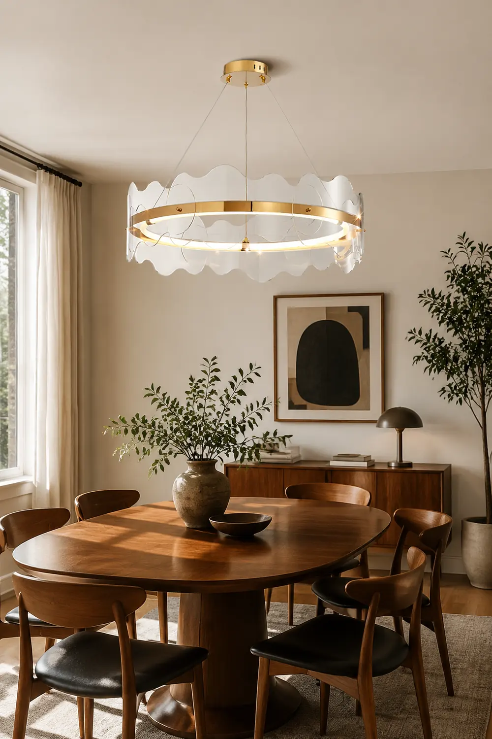 Acrylic Wave Chandelier - Lumpaz