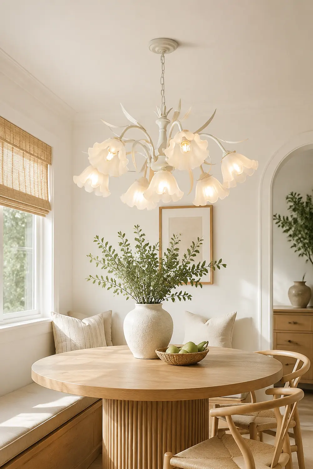 Murano Cream Chandelier - Lumpaz