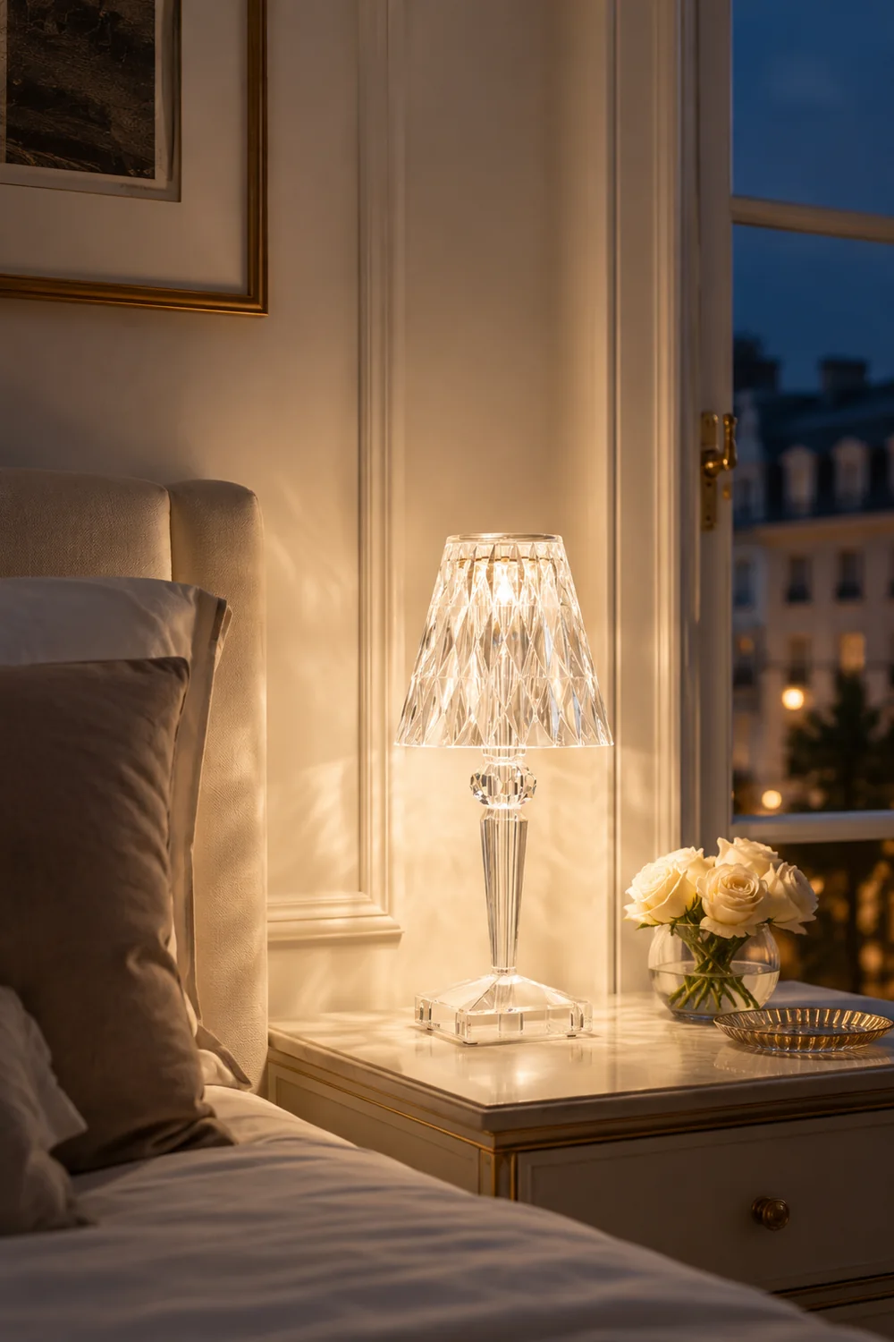 Sparkle Glam Built-in Battery Table Lamp - Lumpaz