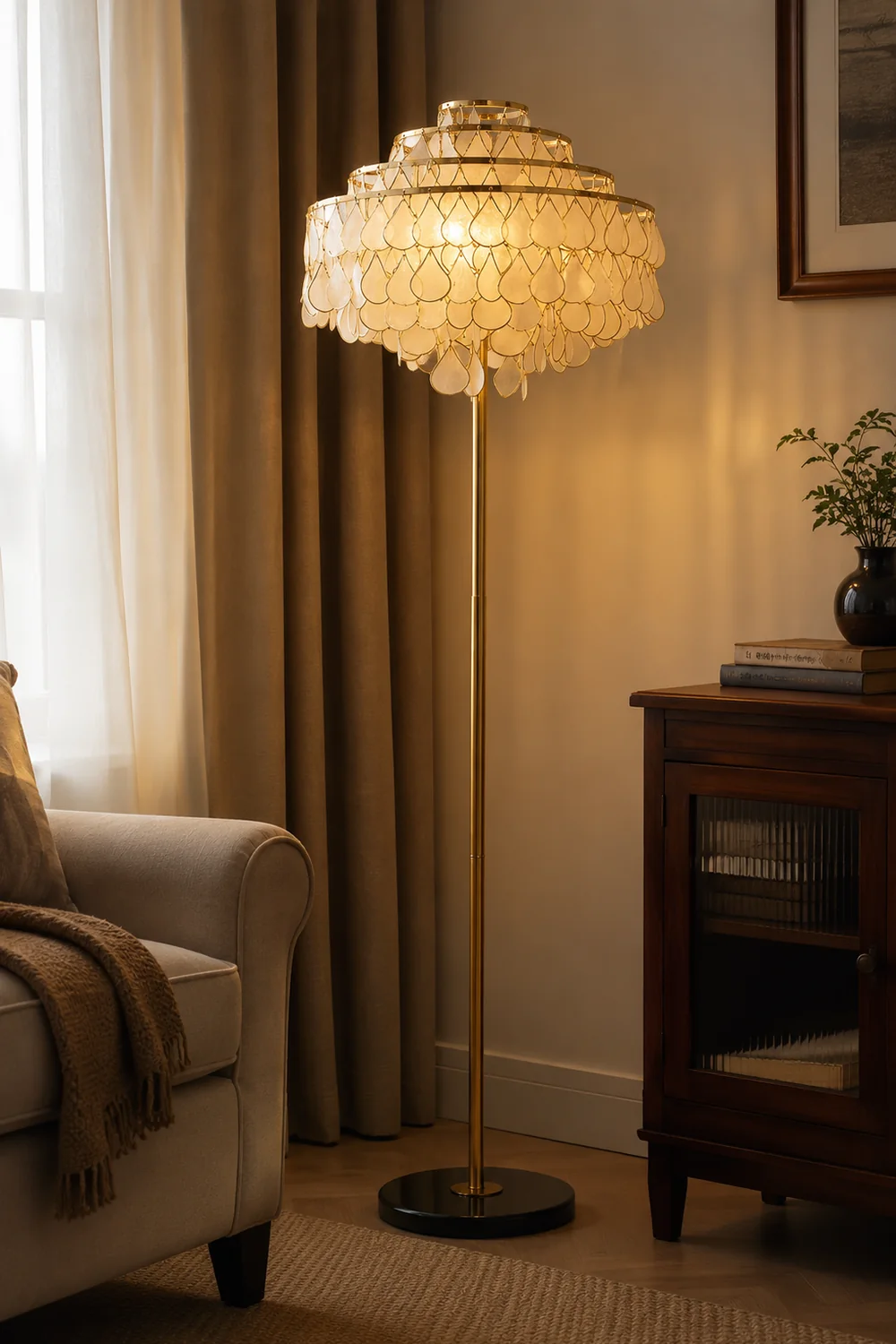 Vivant Shell Floor Lamp - Lumpaz