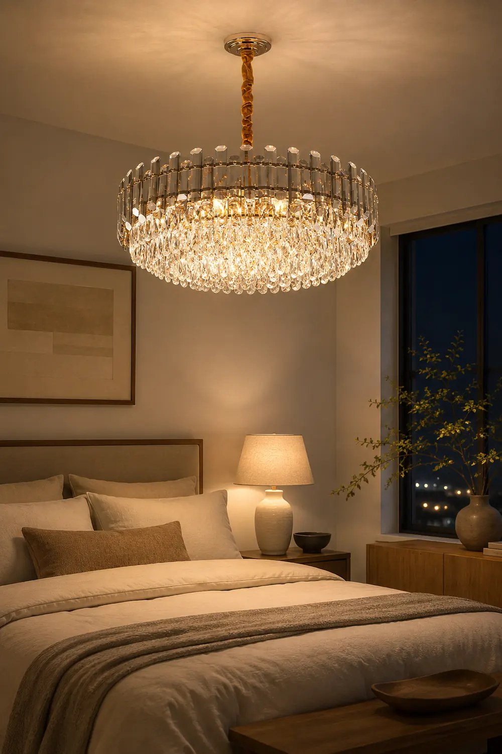 Modern Crystal Tier Chandelier - Lumpaz