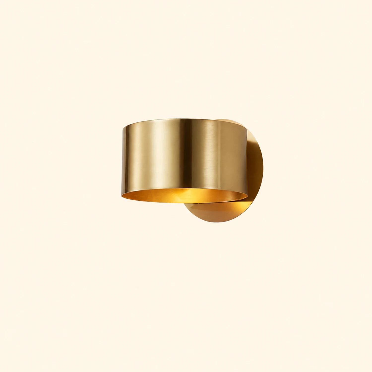 Brass Drum Wall Lamp - Lumpaz