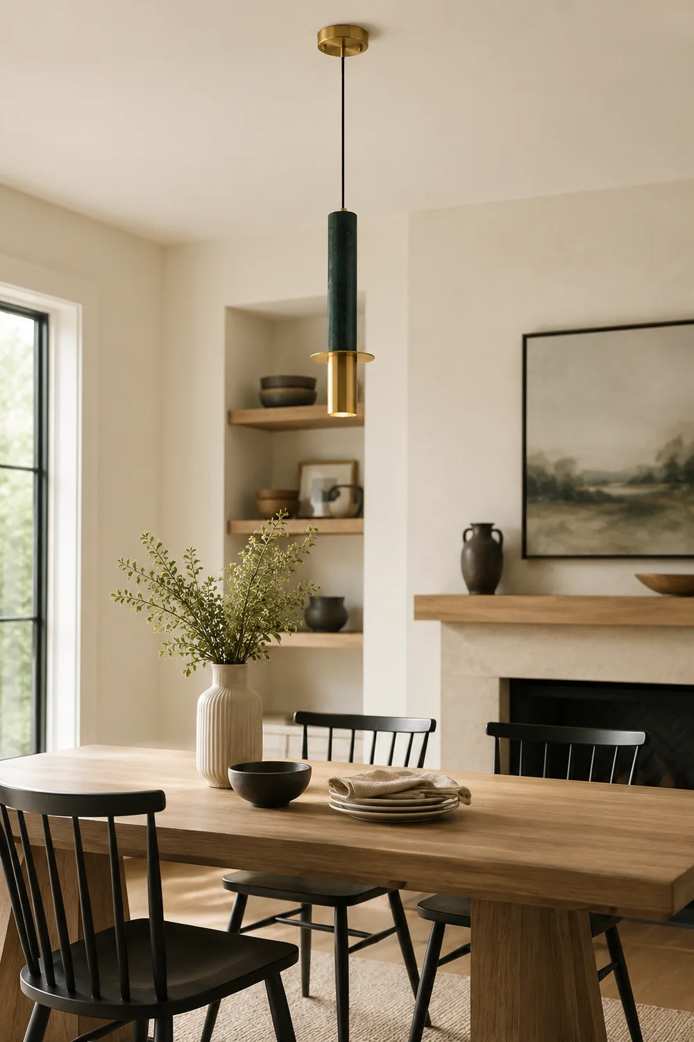 Marble Cylinder Pendant Light - Lumpaz