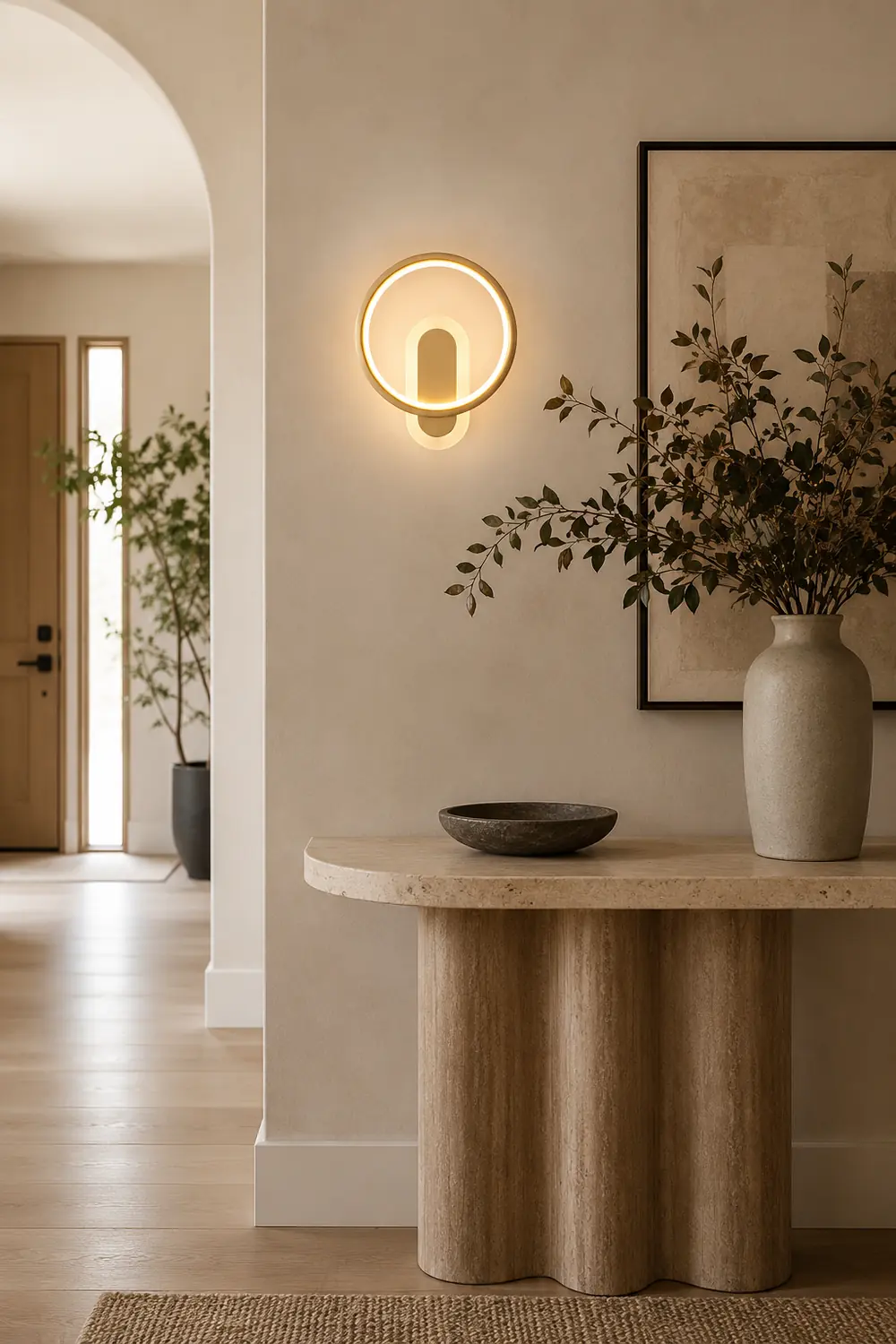 Round Brass Wall Lamp - Lumpaz