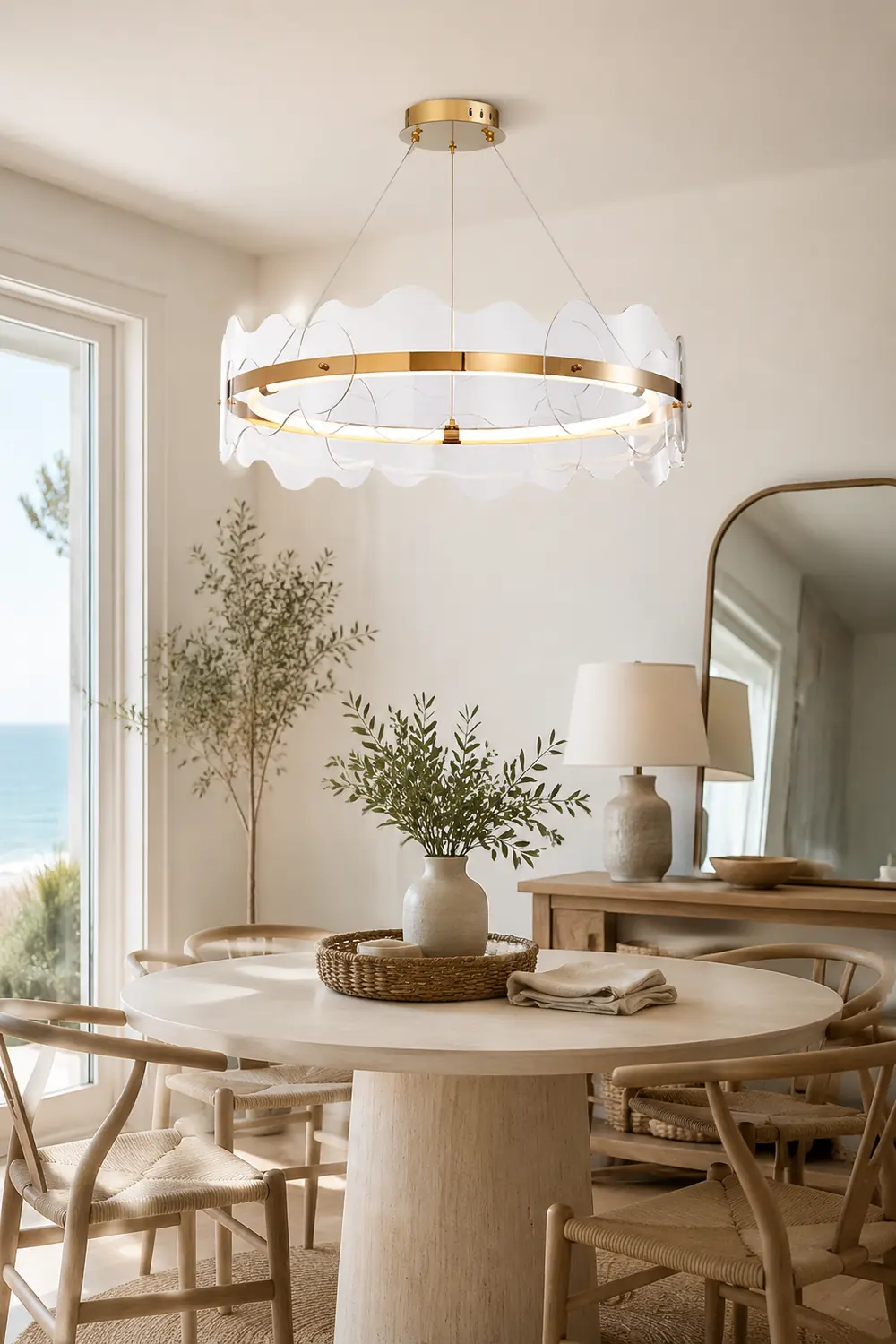 Acrylic Wave Chandelier - Lumpaz