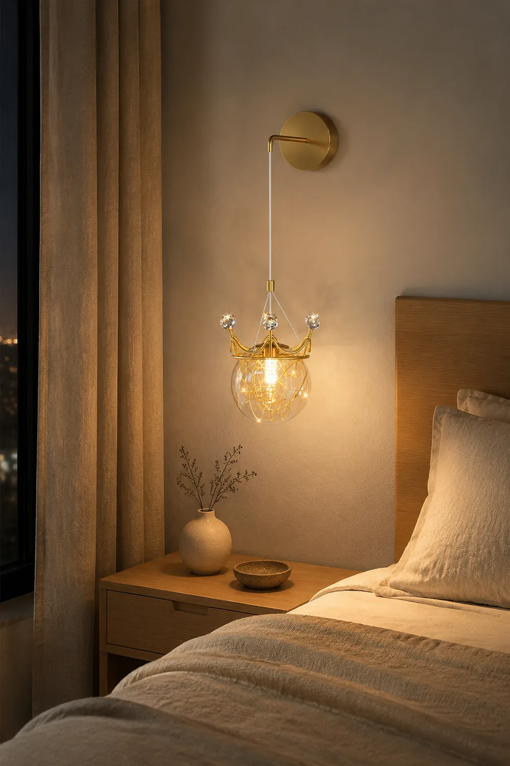 Gypsophila Crown Wall Lamp - Lumpaz