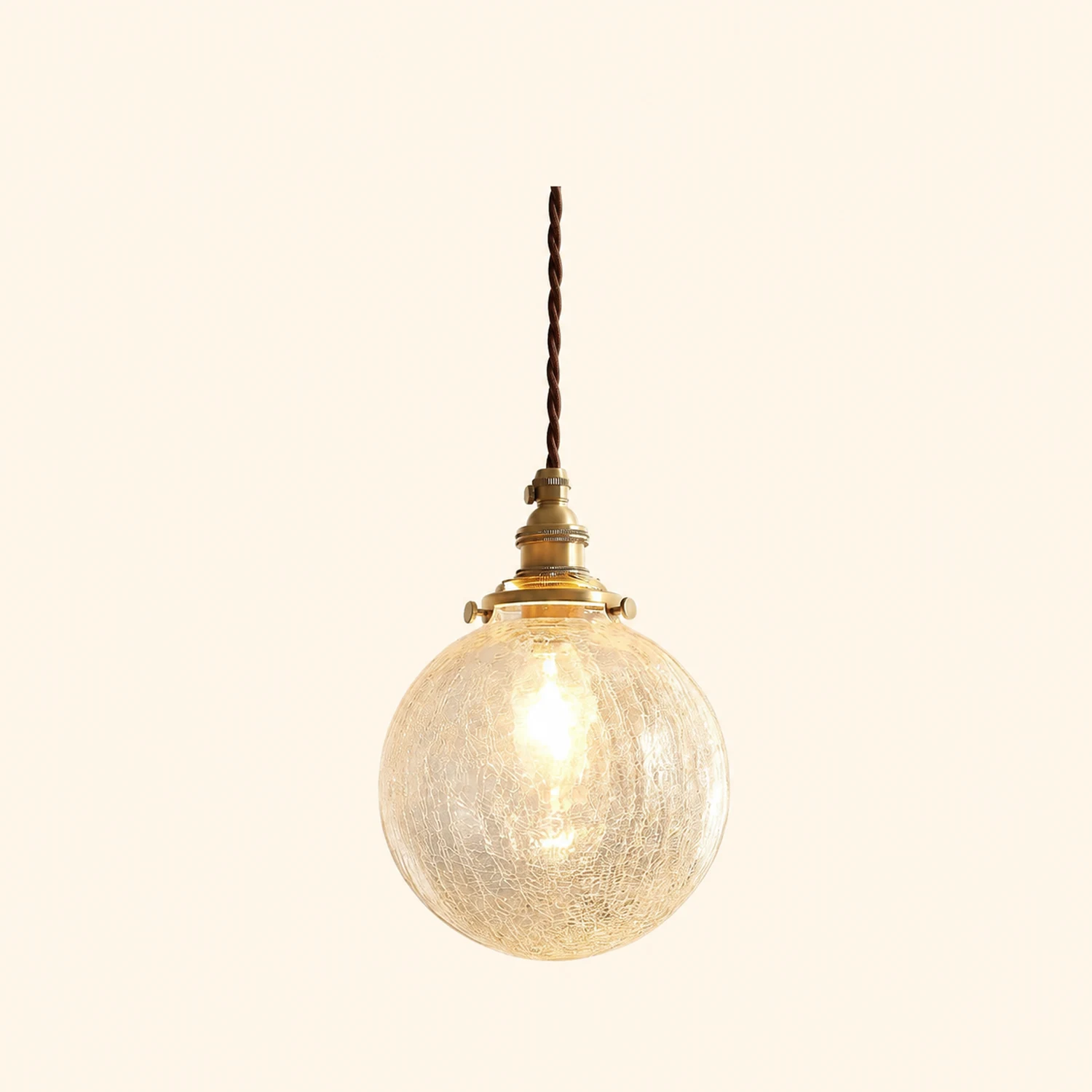 Crackle Glass Pendant Light - Lumpaz