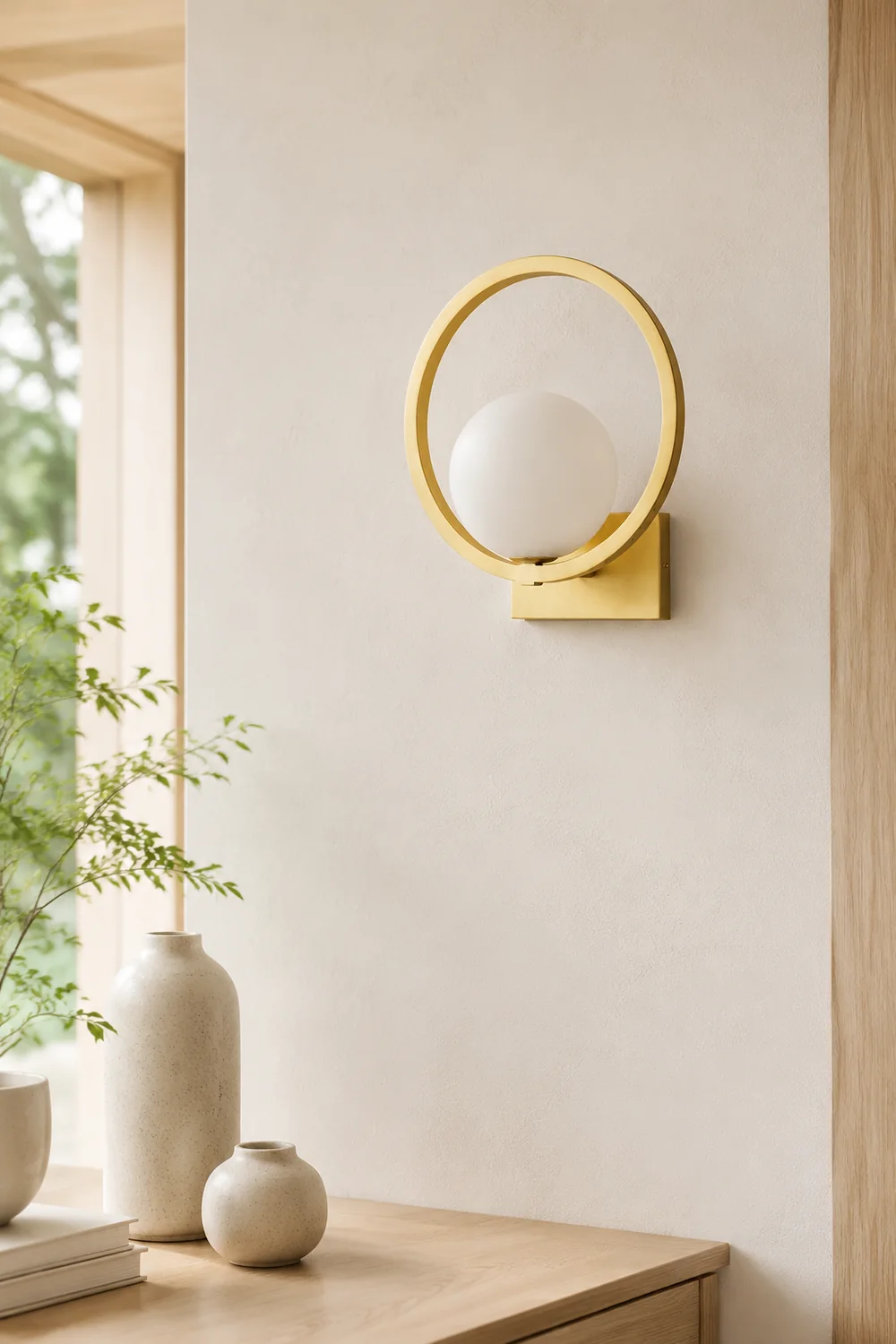 Lunar Brass Wall Lamp - Lumpaz