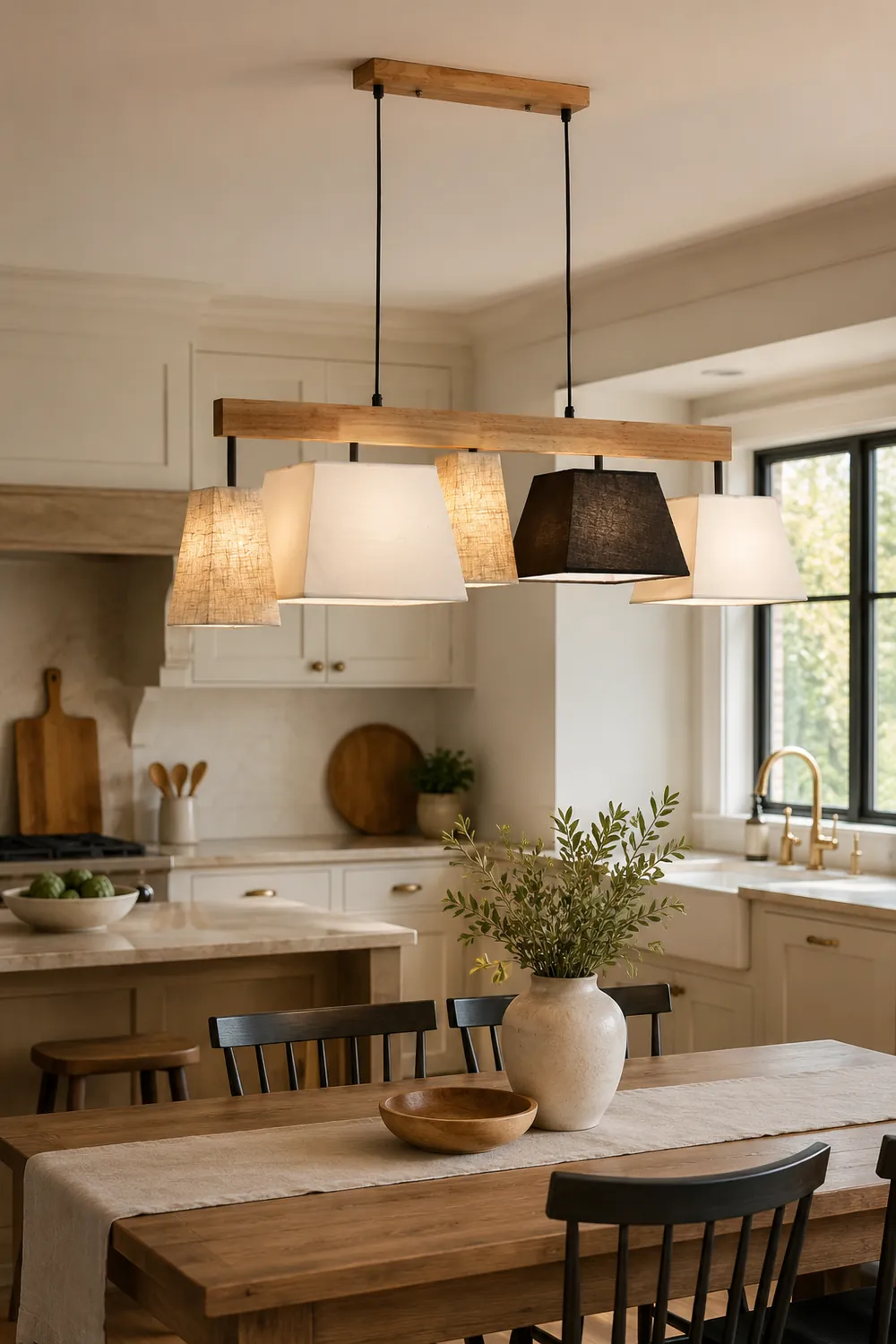 Lindby Wooden Chandelier - Lumpaz