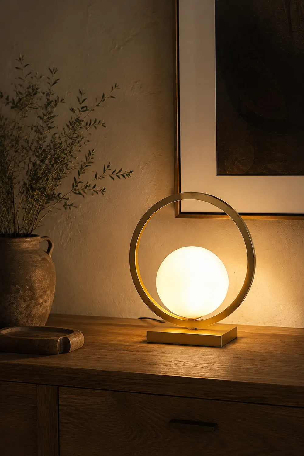 Lunar Brass Table Lamp - Lumpaz