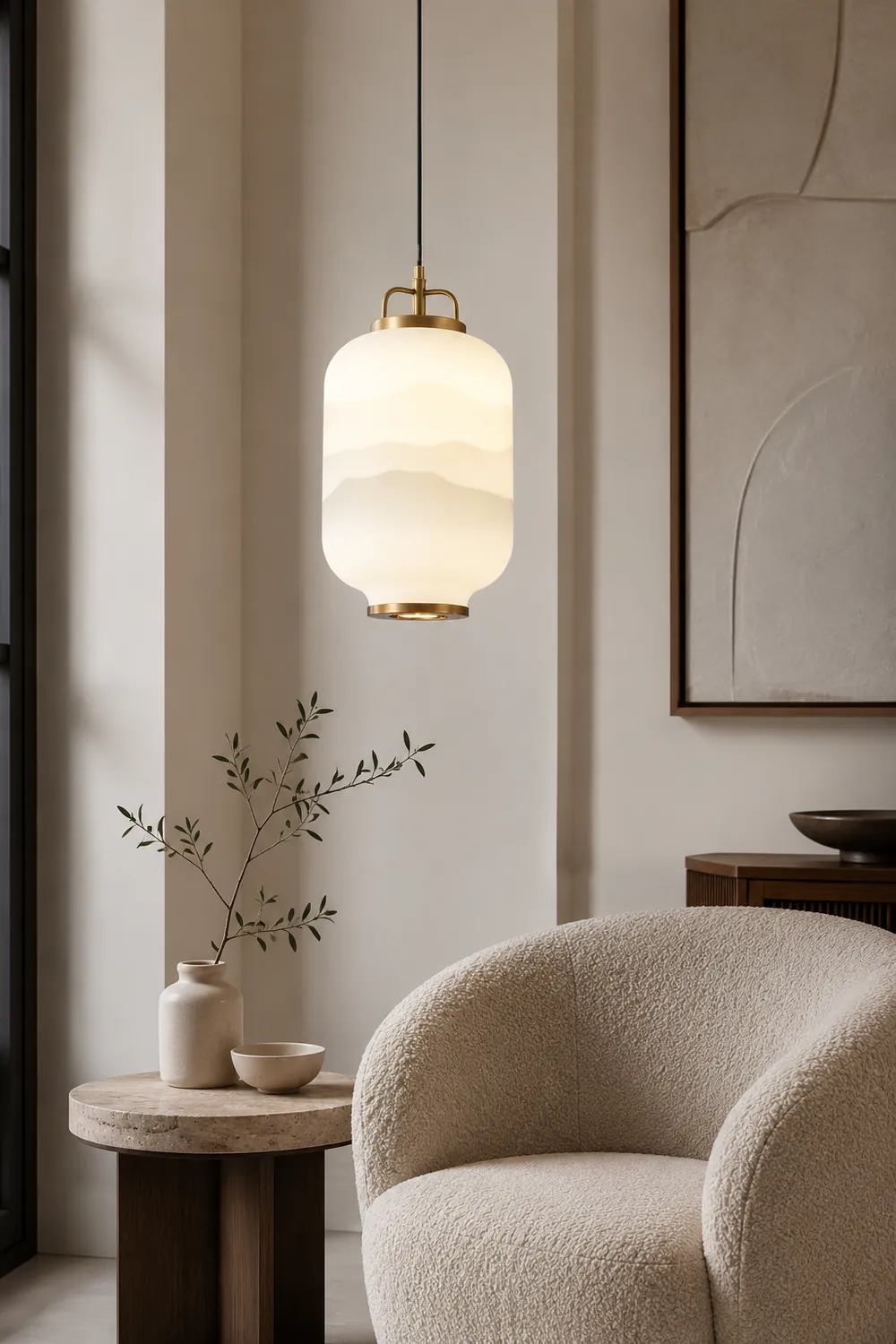 Ezio Tall Mini Glass Pendant Lamp - Lumpaz