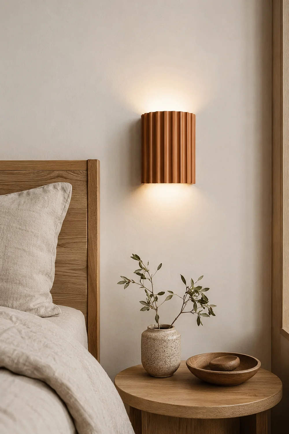 Fluted Resin Wall Lamp - Lumpaz