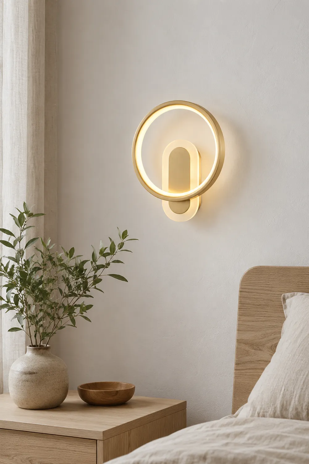 Round Brass Wall Lamp - Lumpaz