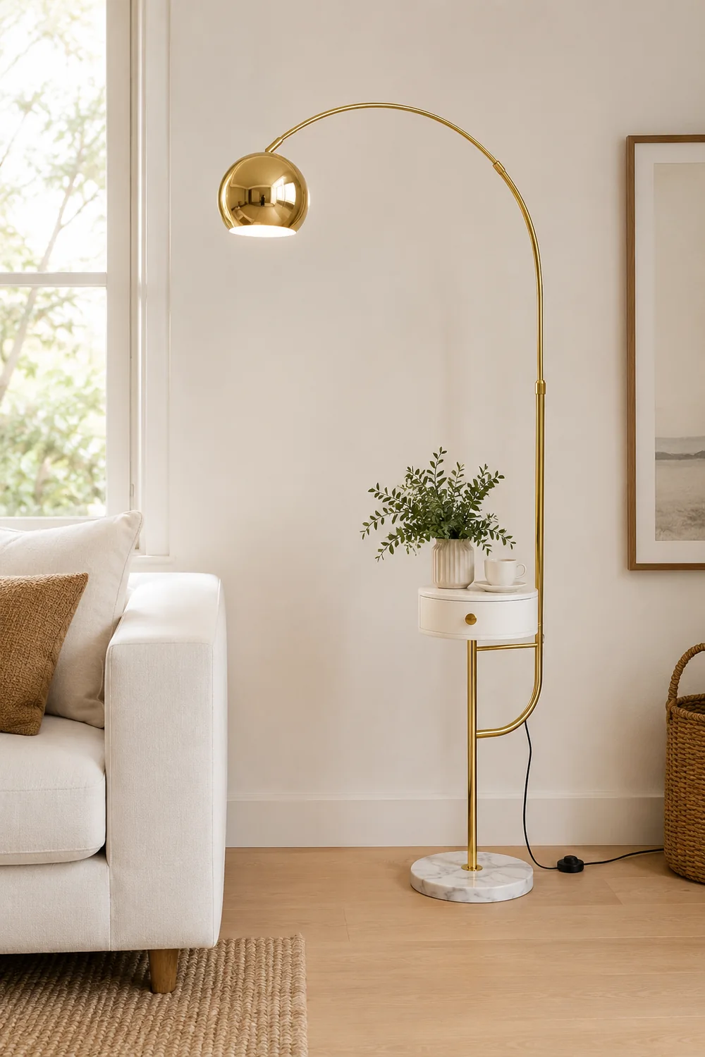 Arc Drawer Floor Lamp - Lumpaz