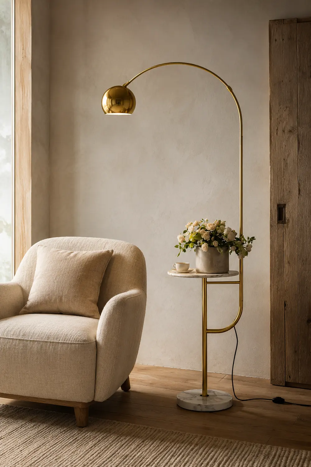 Arc Drawer Floor Lamp - Lumpaz