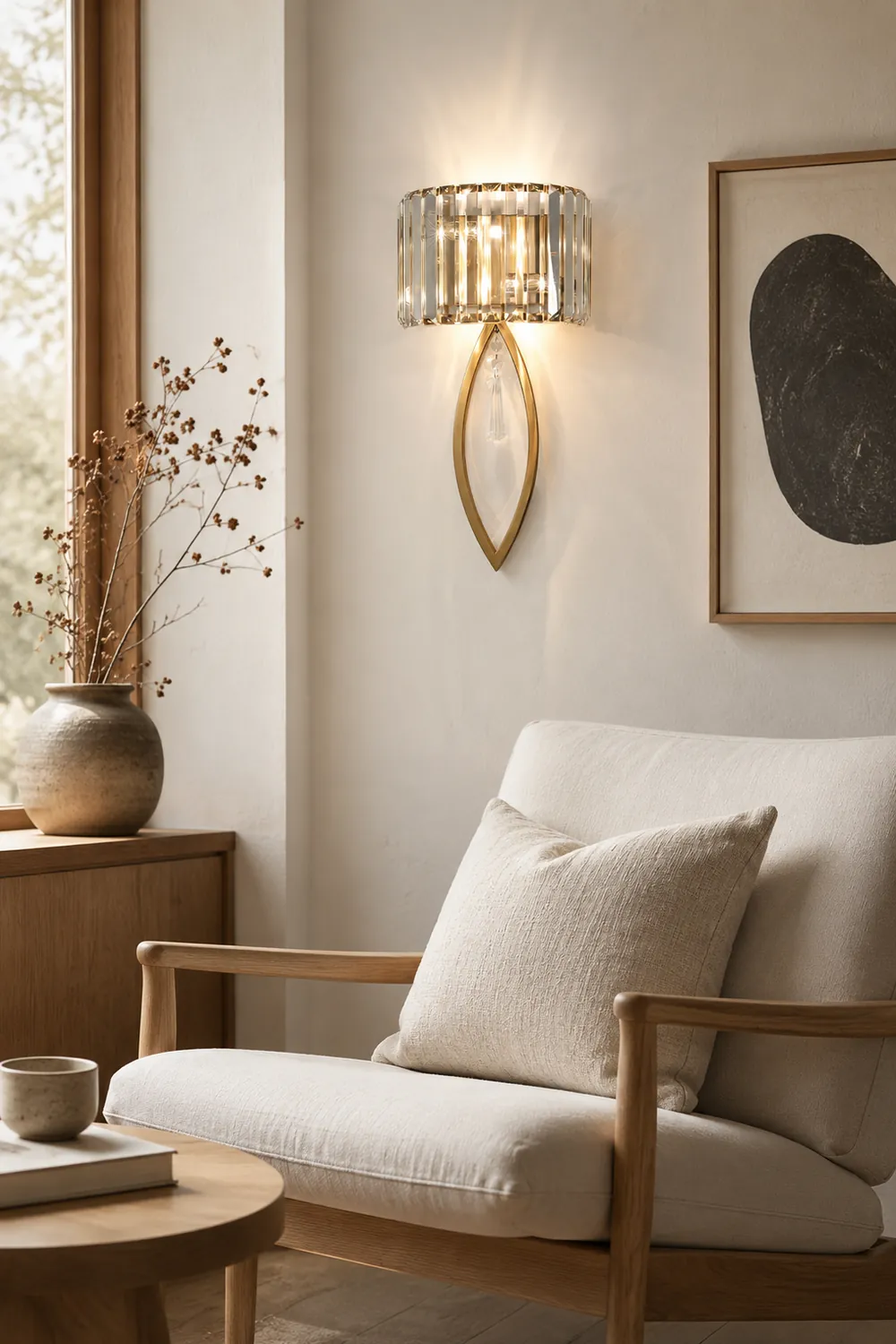 Arc Prismatic Crystal Wall Lamp - Lumpaz