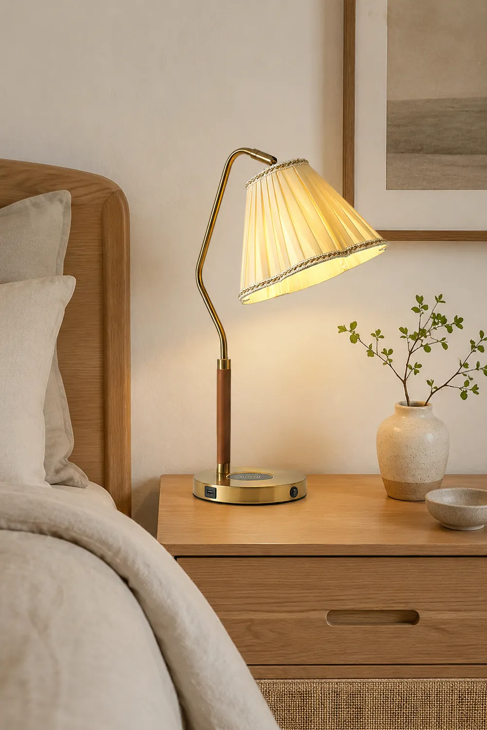 Florentine Fabric Table Lamp - Lumpaz