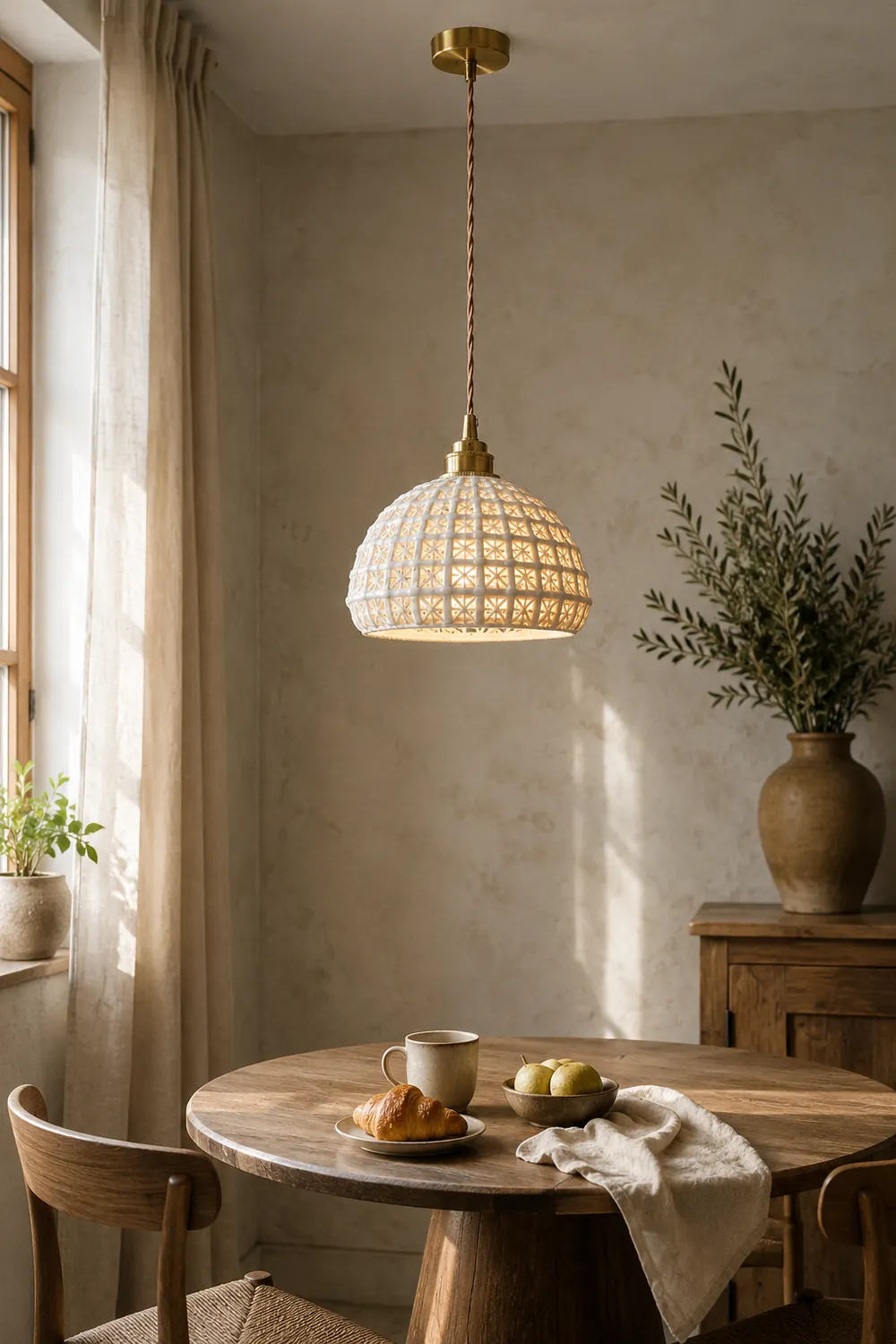 Modern Ceramic Pendant Light - Lumpaz