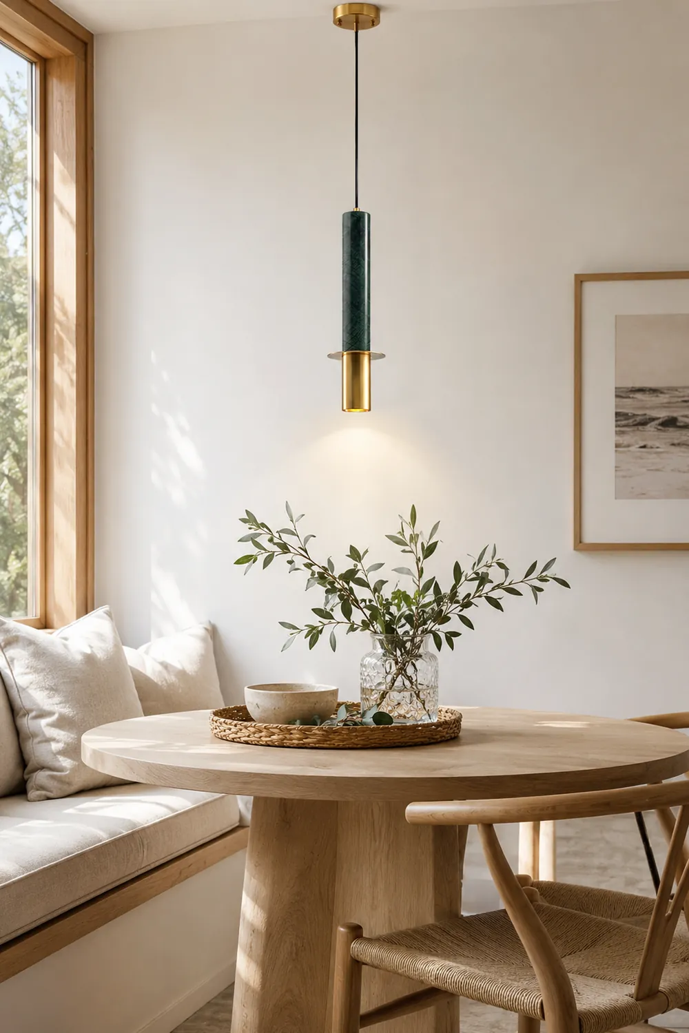 Marble Cylinder Pendant Light - Lumpaz