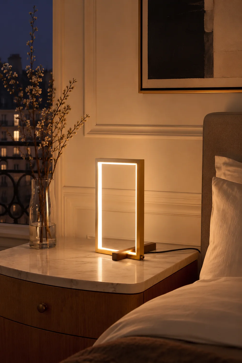 Mire Wood Table Lamp - Lumpaz