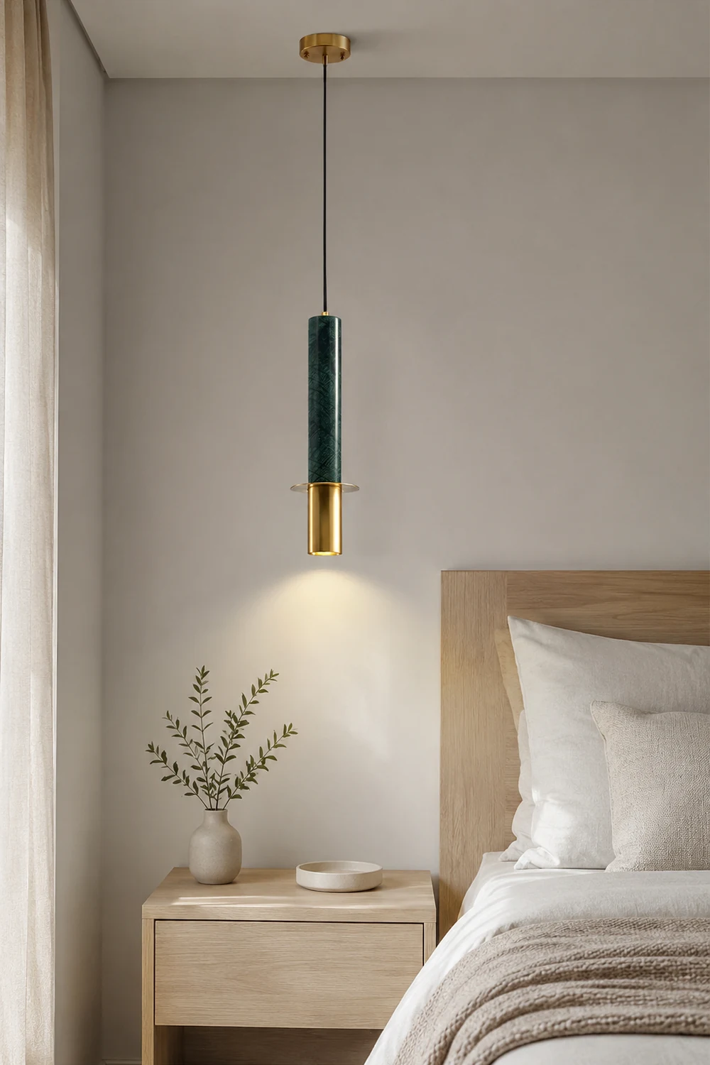 Marble Cylinder Pendant Light - Lumpaz