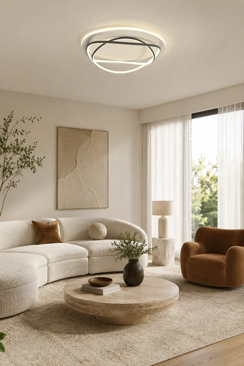 Oval Ceiling Lamp - Lumpaz