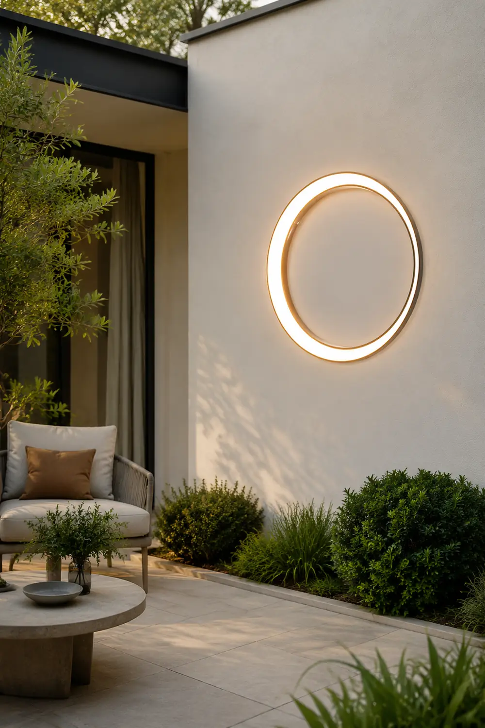 Moon Outdoor Wall Lamp - Lumpaz