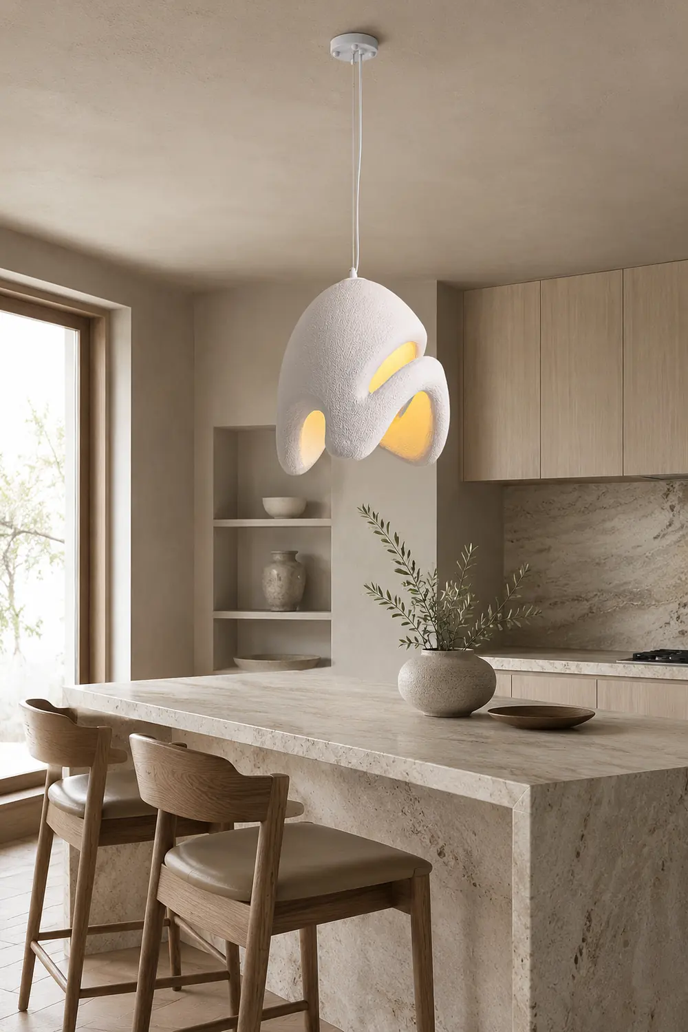 Wabi Sabi Resin Pendant Lamp - Lumpaz