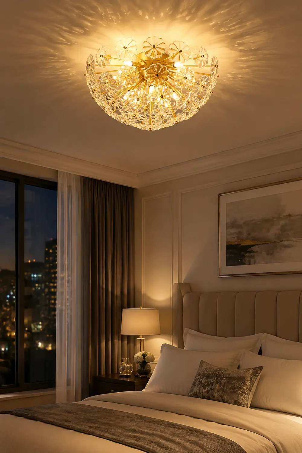 Lamina Crystal Ceiling Light - Lumpaz